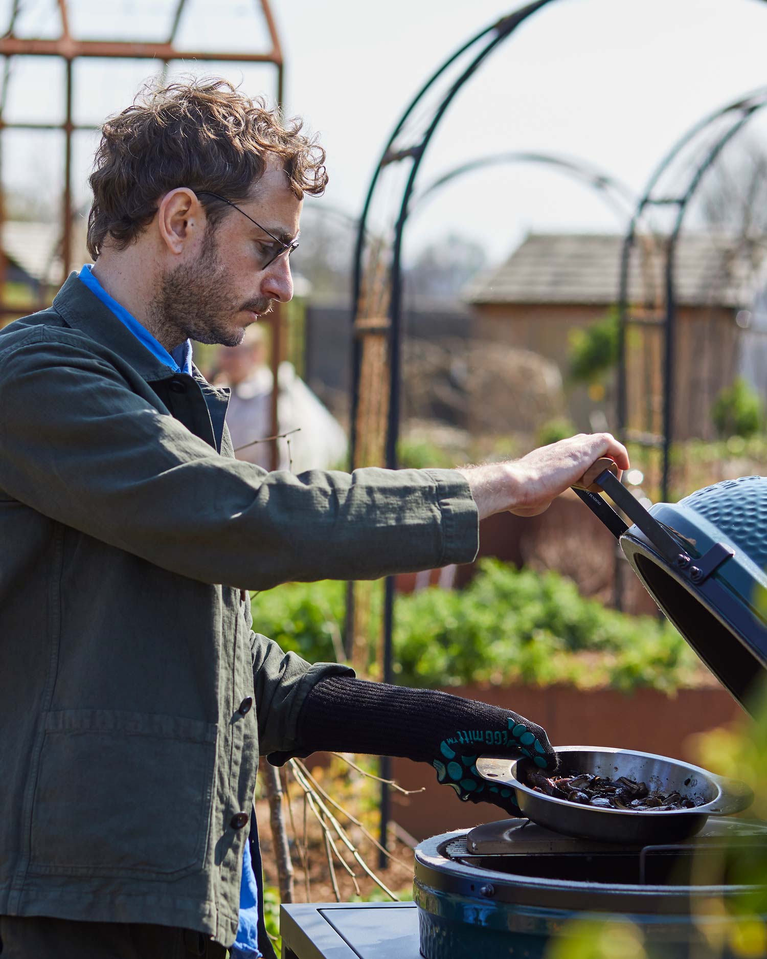 Garden Paradise: Tom Massey | Mushroom Flatbread | Baking | Roasting | Vegetarian Chelsea Flower Show 2025 | Big Green Egg