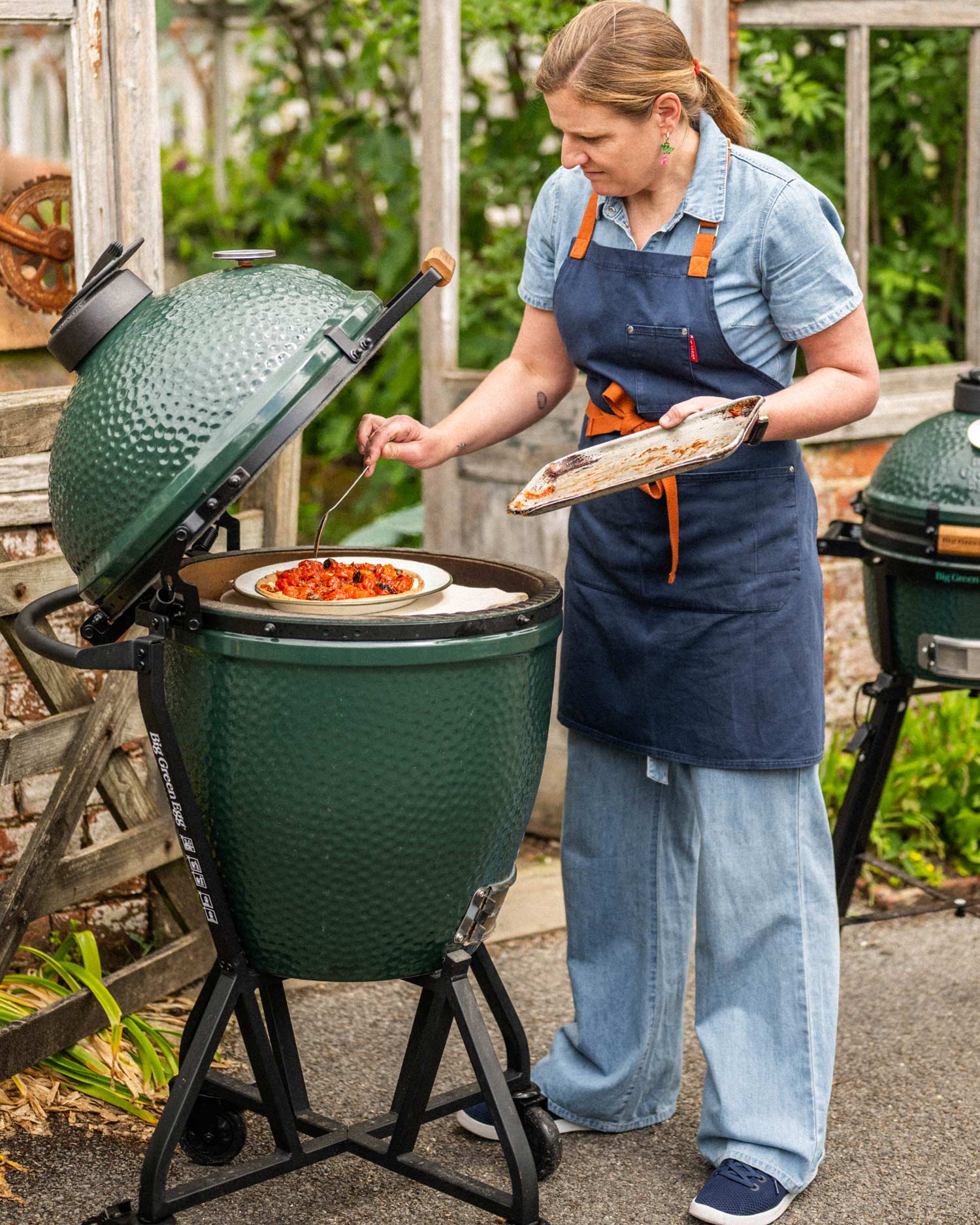 Barbecued Tomato and Cheddar Tart | Chantelle Nicholson | Falcon Enamelware | baking | Big Green Egg Recipes