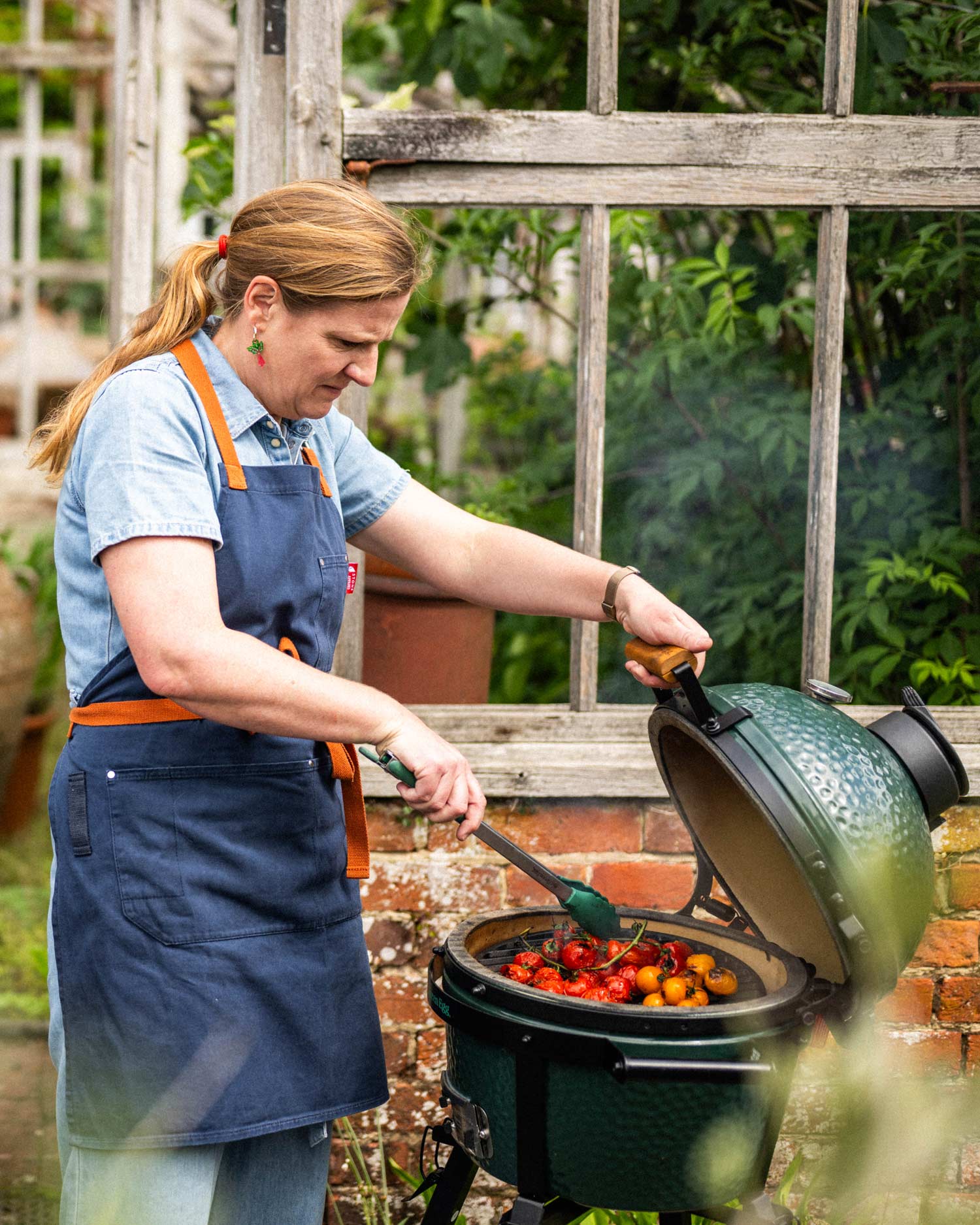 Barbecued Tomato and Cheddar Tart | Chantelle Nicholson | Falcon Enamelware | baking | Big Green Egg Recipes