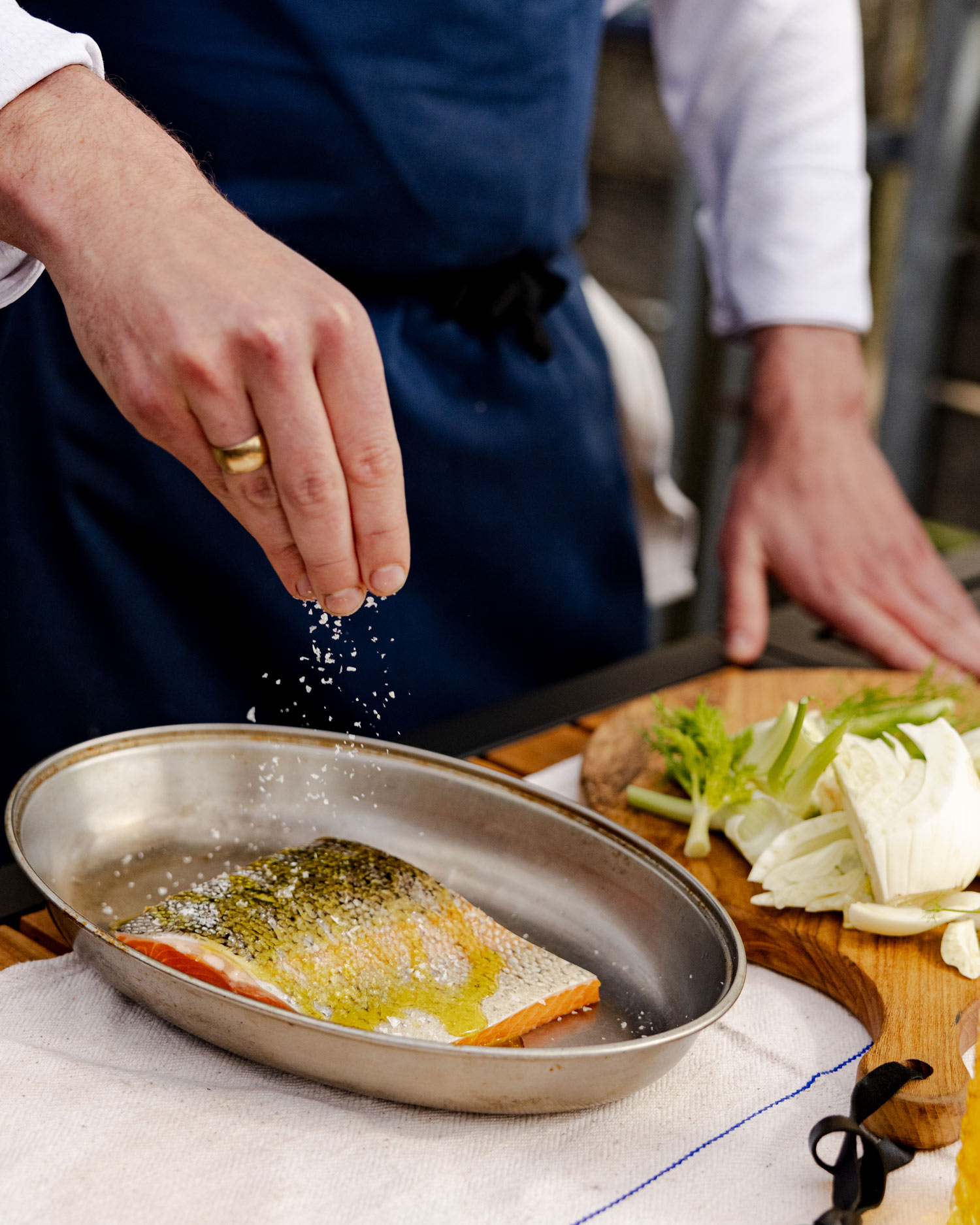 Hot smoked chalk stream trout | Chapel Down & Big Green Egg