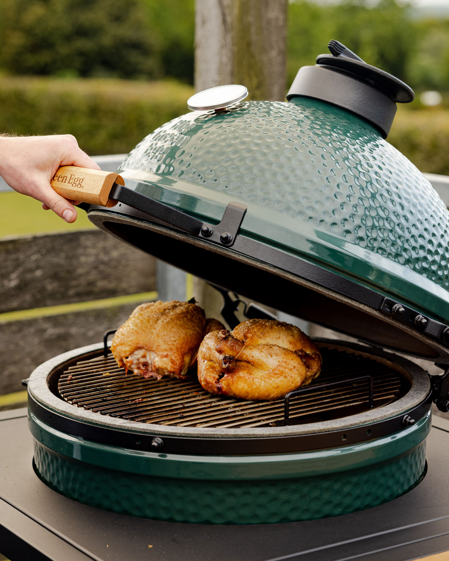 Chicken Satay with Sesame and Pickled Cucumber | Chapel Down & Big Green Egg