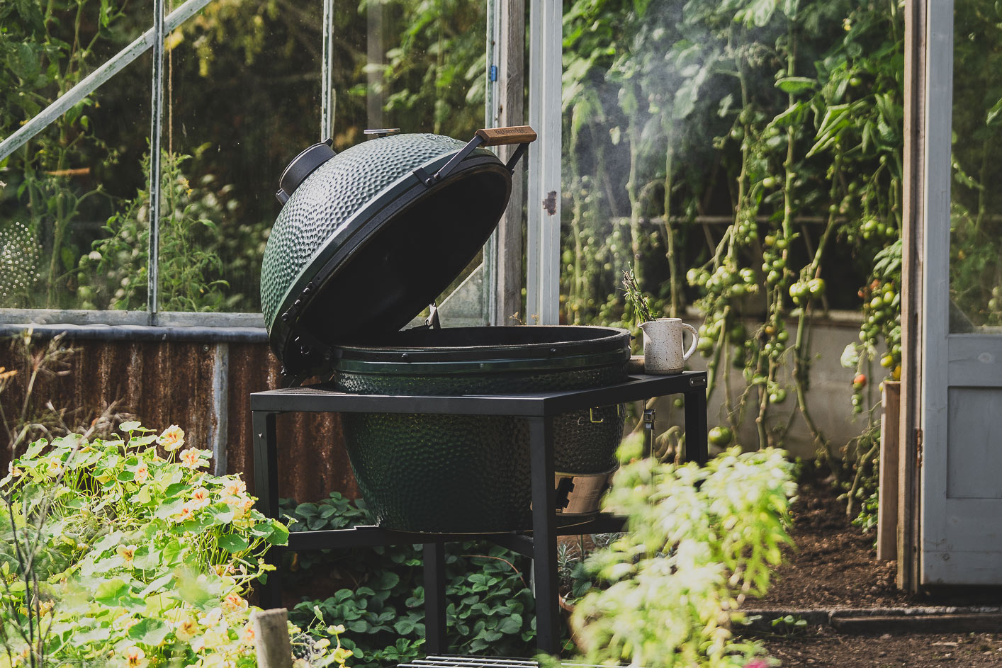 Jackson Bristow at Nancarrow Farm on the XL Big Green Egg