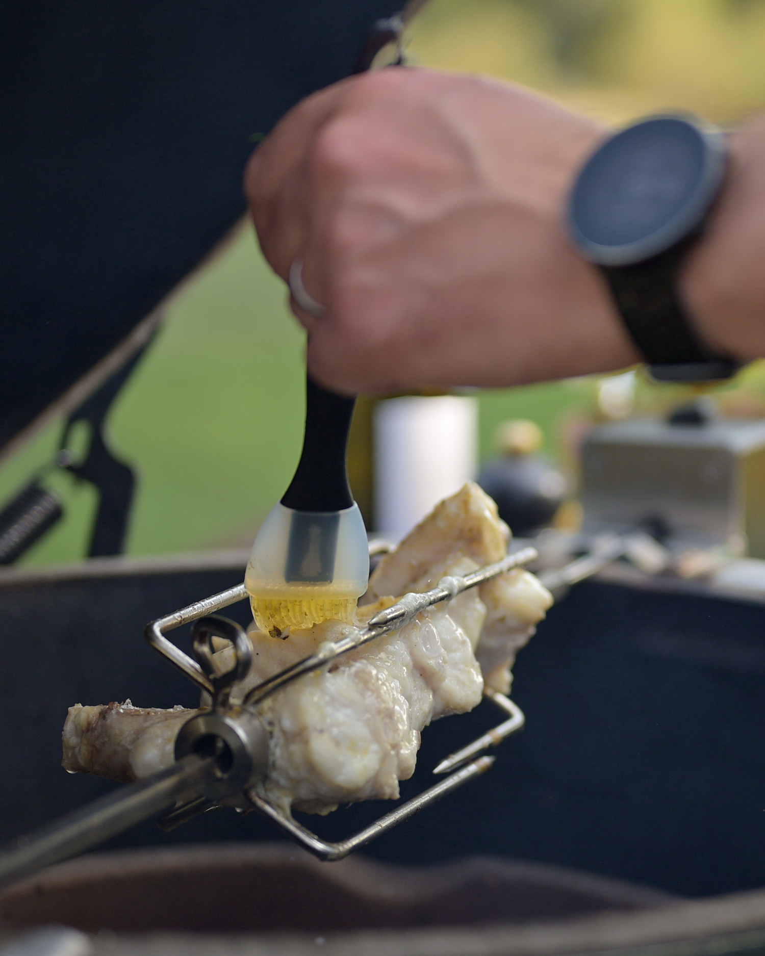 Rotisserie Monkfish & Burnt Cucumber Salad | Rotisserie 2 recipes | Fish | Big Green Egg | The Pig