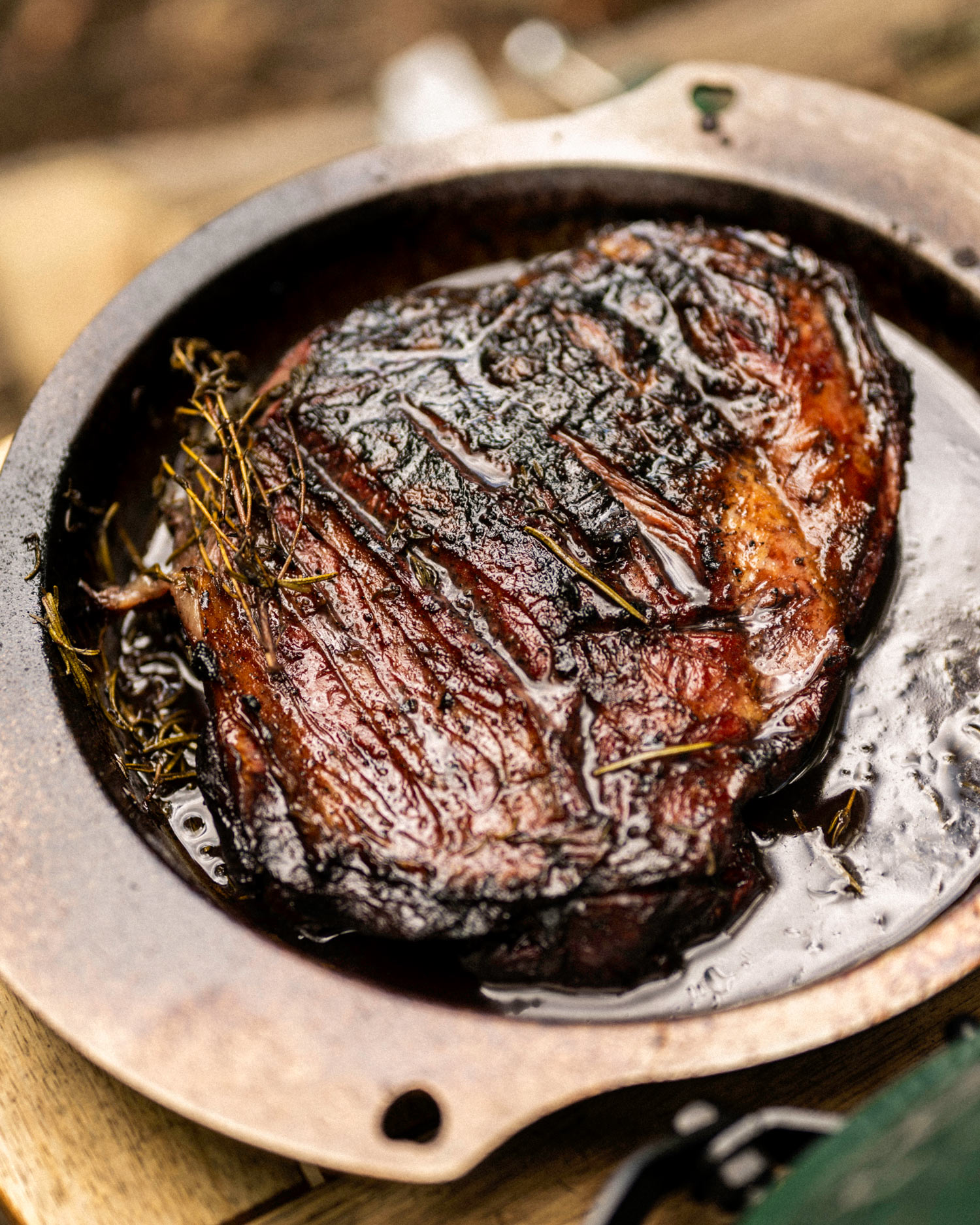 Venison with Damson, Blackberry and Herbs | Cowdray Estate | Tait Miller | Game recipes | Pan cooking | Big Green Egg