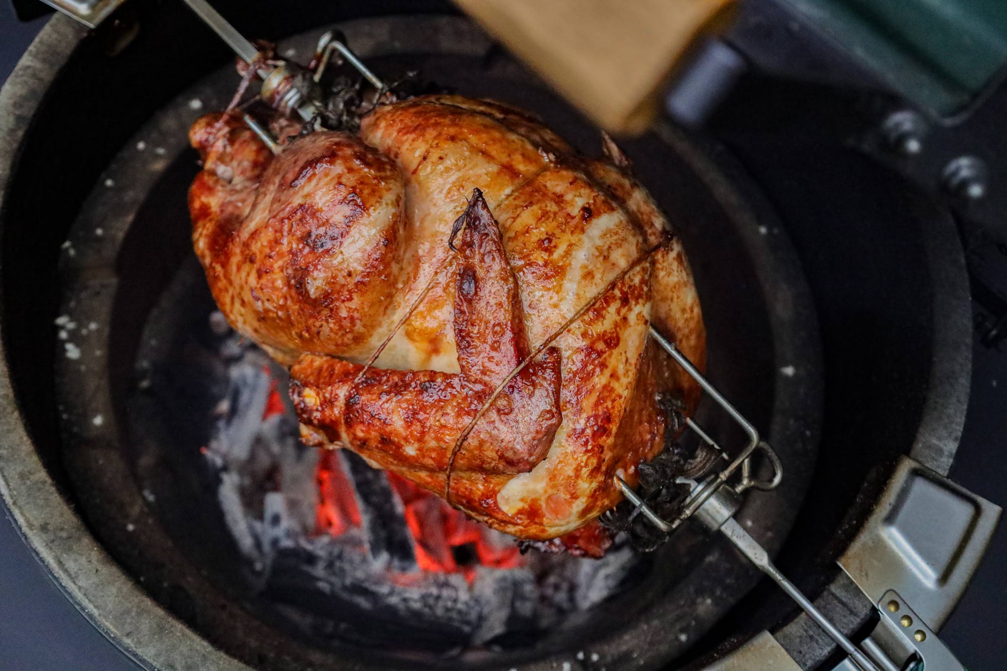 Rotisserie Turkey with stuffing and gravy