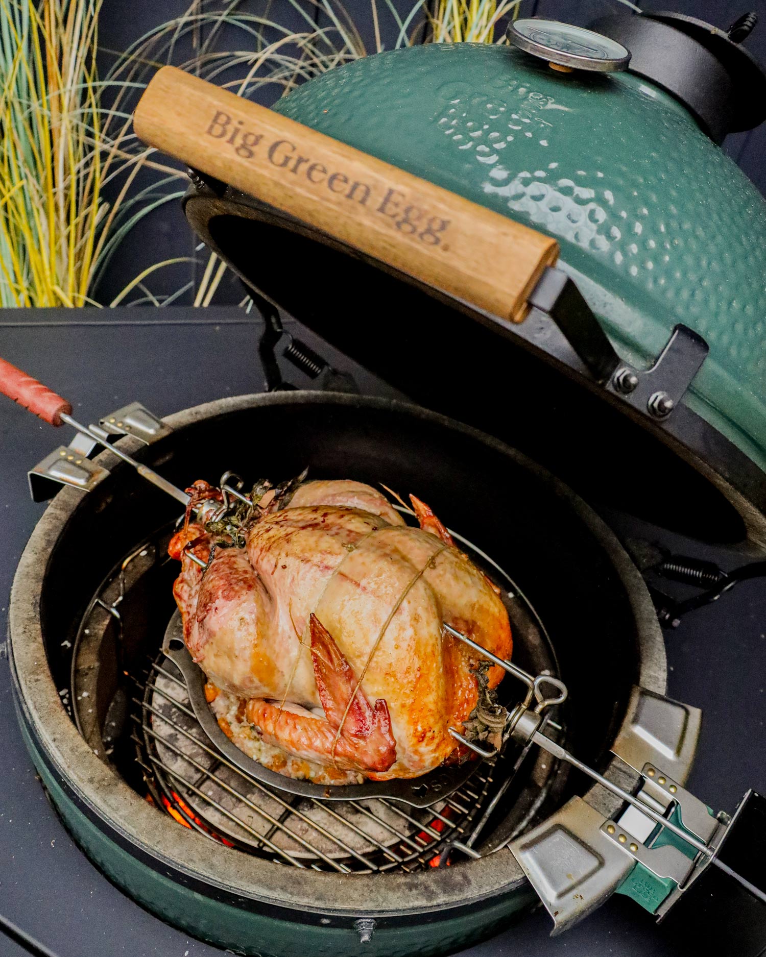 Rotisserie Turkey with stuffing and gravy