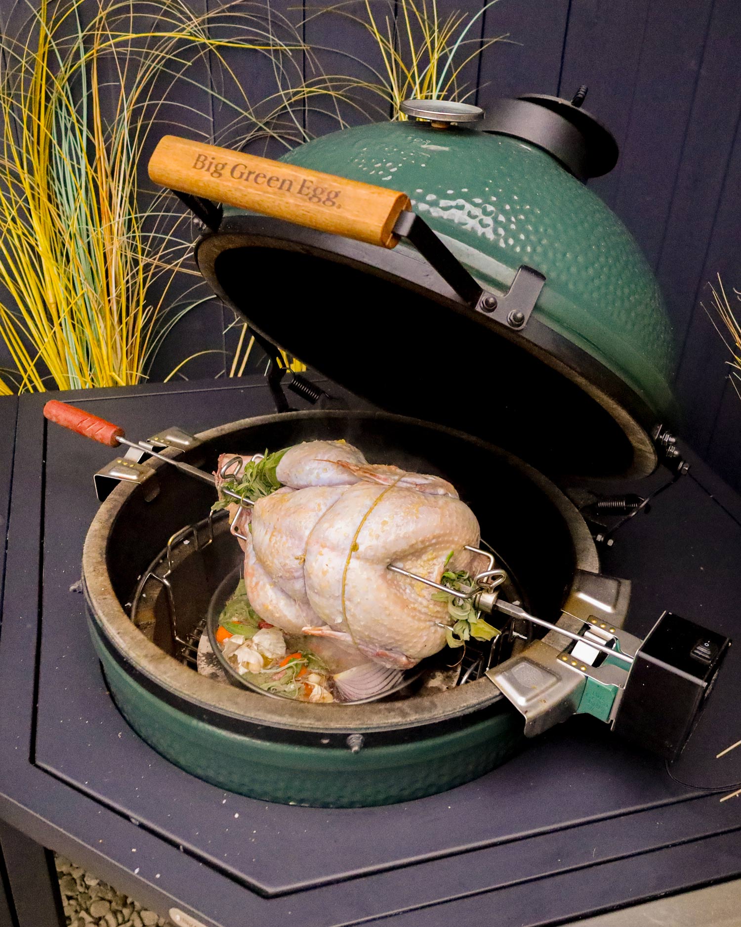 Rotisserie Turkey with stuffing and gravy