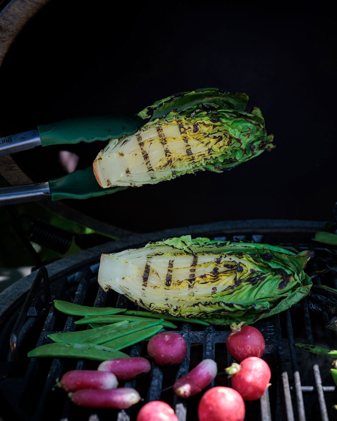 Kale Pesto and Charred Veg Flatbreads | Kathy Slack's Recipes | Vegetarian | Grilling | Big Green Egg | Chelsea Flower Show
