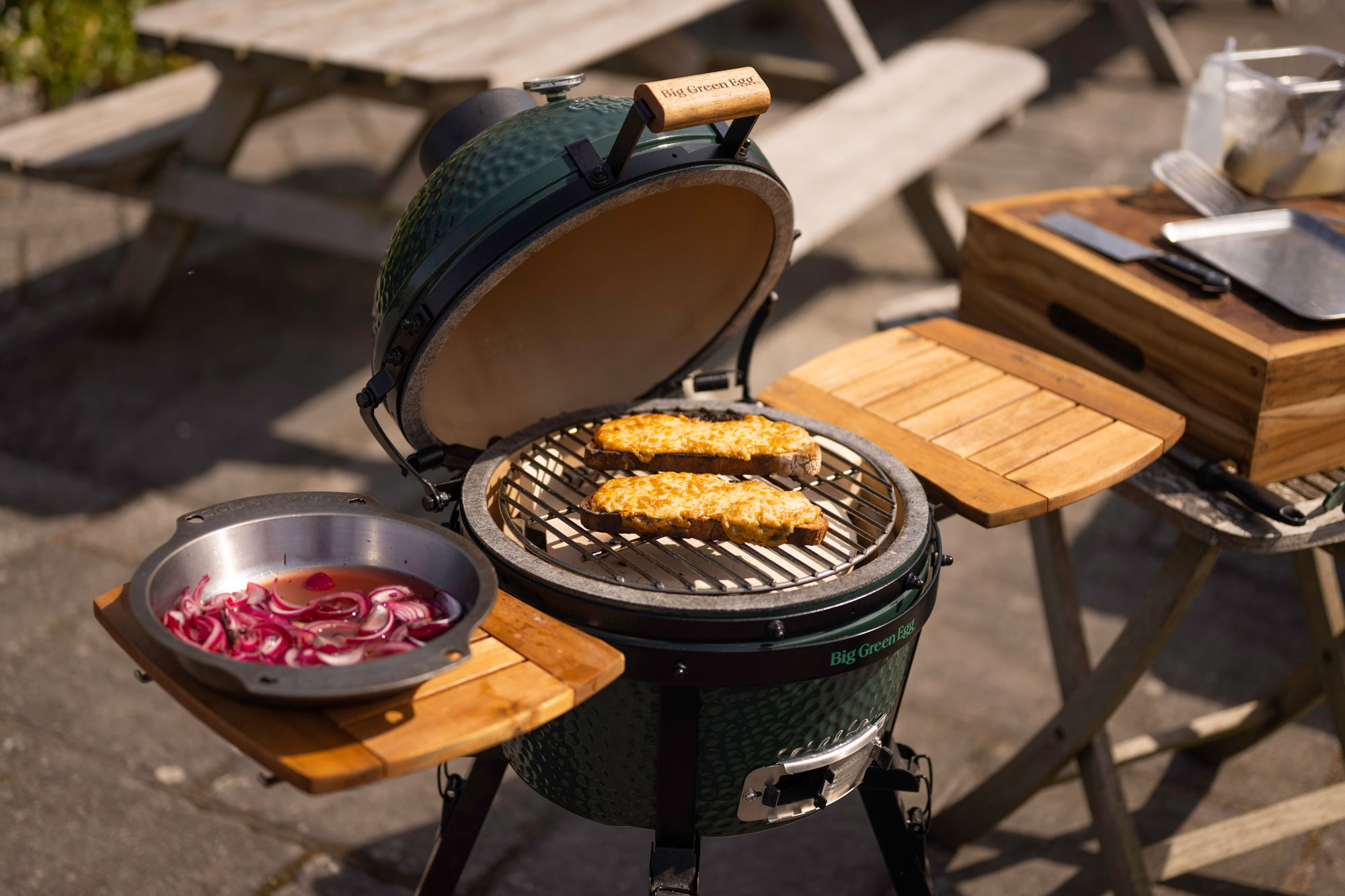 CRAB RAREBIT WITH PICKLED RED ONION | Grilling | Seafood | Jack Stein | Big GReen Egg