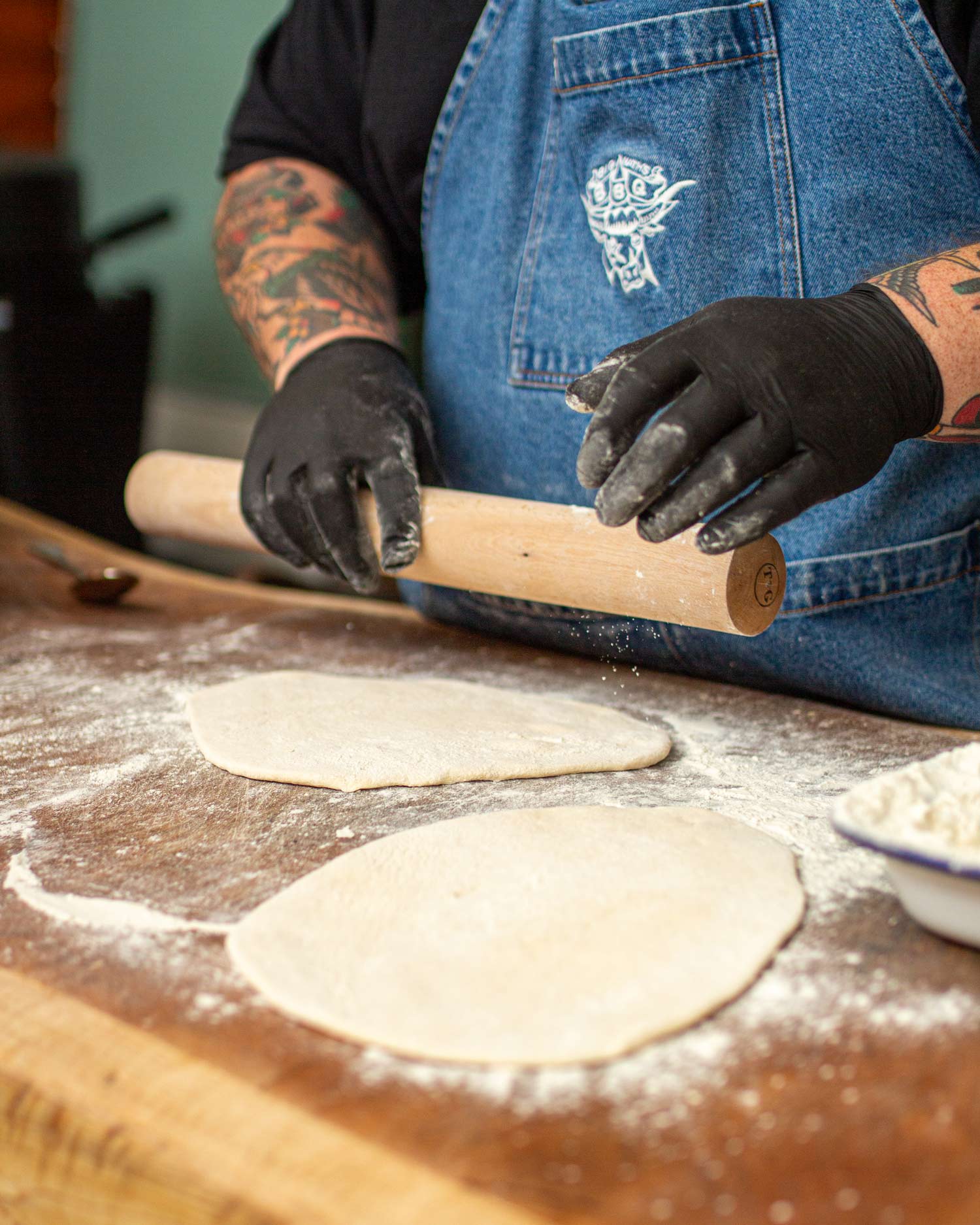 Big Nath's chicken flatbreads