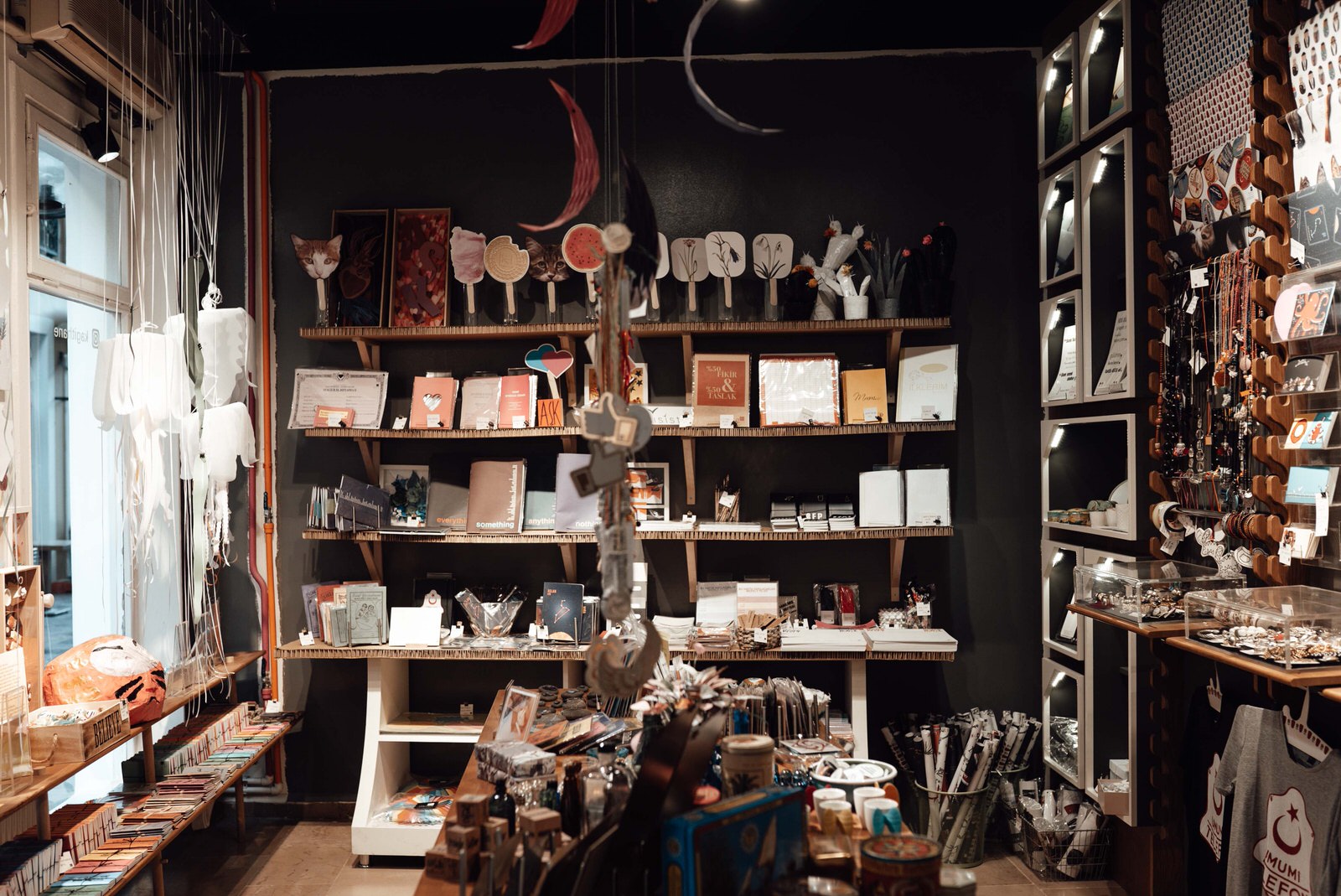 An art shop that sells photography prints, stationery, and art crafts materials.