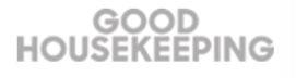 A stylish logo of Good Housekeeping, representing quality and trusted home advice.
