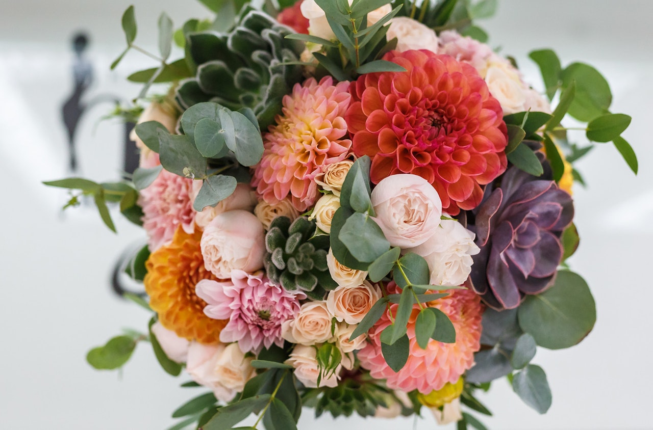 a fresh mixed bouquet