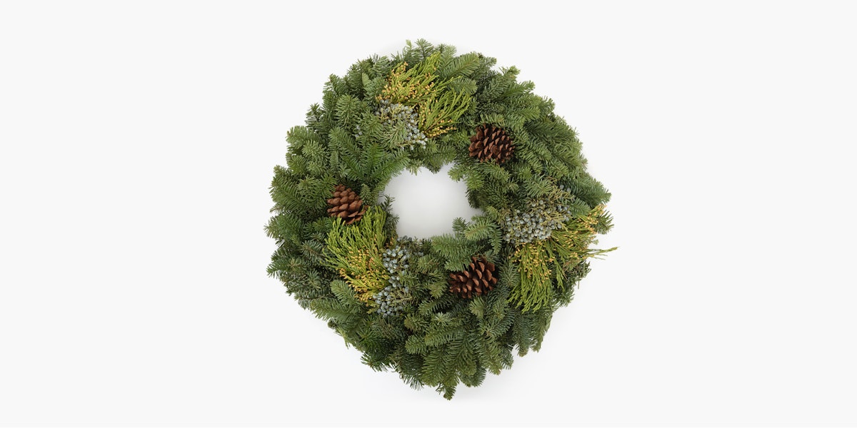 Yuletide greetings wreath