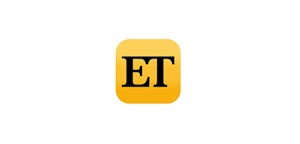 Logo with the letters "ET" in black on a yellow square background, representing a brand or company abbreviation, on a plain white background.