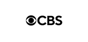 Logo of CBS network, featuring bold uppercase letters "CBS" next to an iconic eye symbol, all set against a plain white background.