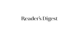 The logo of Reader's Digest in a simple black font set against a clean white background, exemplifying the classic branding of the popular magazine.