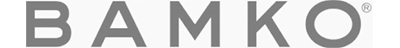 Stylish BAMKO logo in elegant gray, representing quality and sophistication in design.