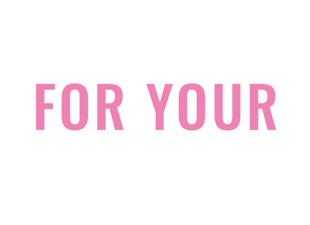 Colorful graphic text announcing "Blooms for Your Bestie" in bold pink and white letters.