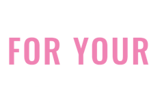 Colorful graphic text announcing "Blooms for Your Bestie" in bold pink and white letters.
