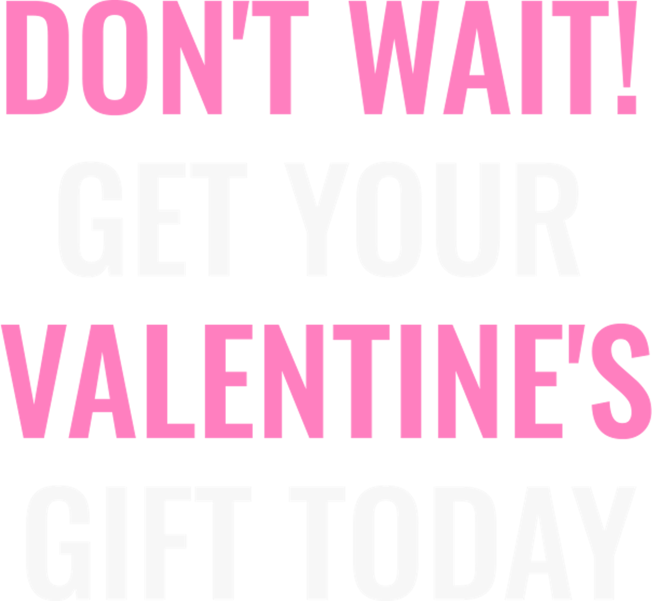 Don't wait!