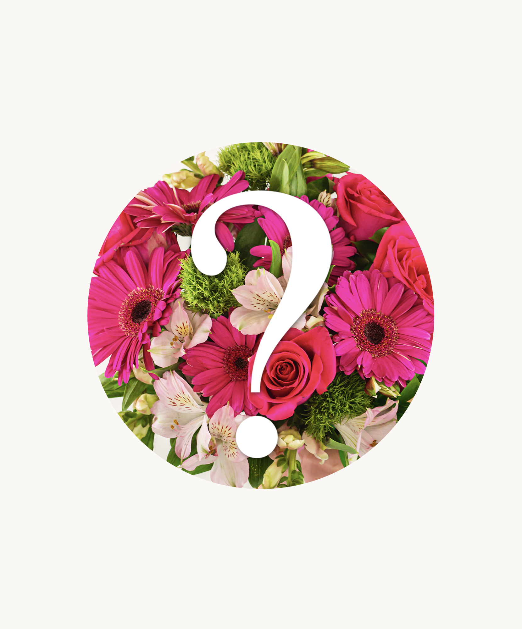 A vibrant floral arrangement featuring pink gerbera daisies and roses for joyful occasions.