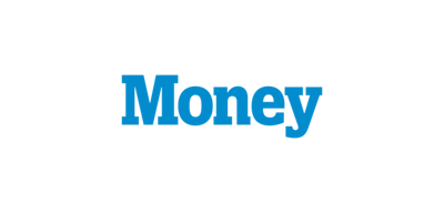 Blue text spelling the word "Money" with a shadow effect on a plain black background, depicting a simple finance-related graphic design.