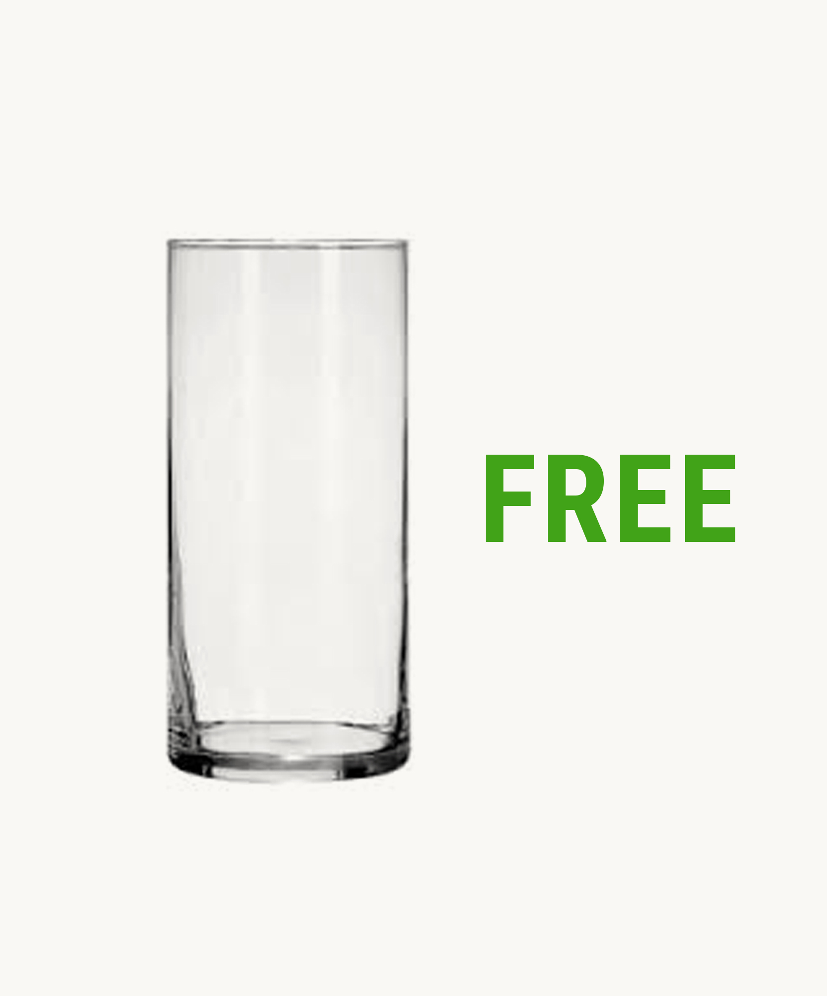 Clear glass vase with a sleek design, perfect for showcasing floral arrangements.