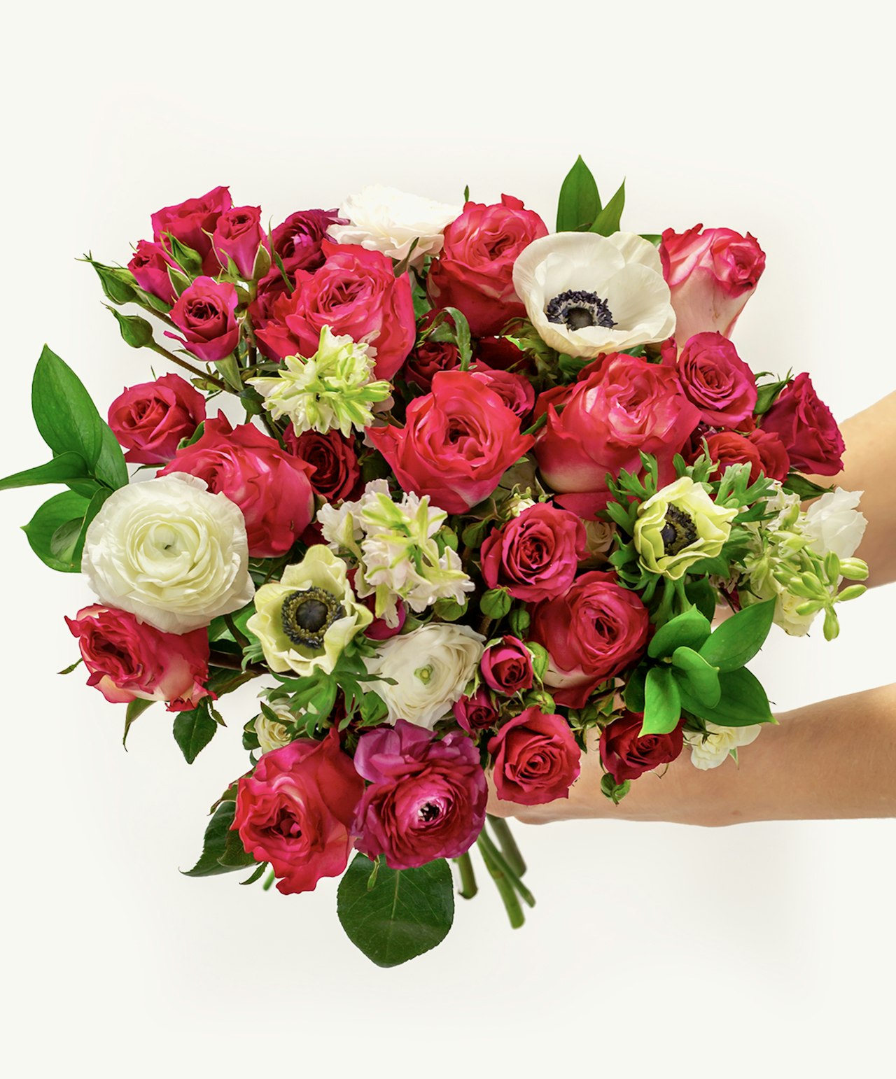 A vibrant bouquet of pink and white flowers, perfect for celebrations and gifts.