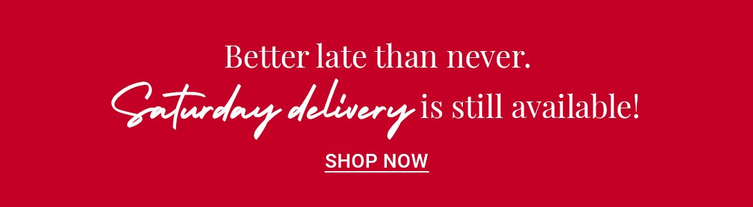 Catch the perfect gift reminder for Saturday delivery, brightening up any occasion with style.