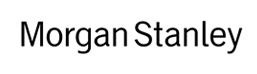 Logo of Morgan Stanley featuring bold, modern typography against a clean background.