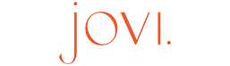 Stylish logo of Jovi in a modern font, showcasing elegance and creativity in branding.