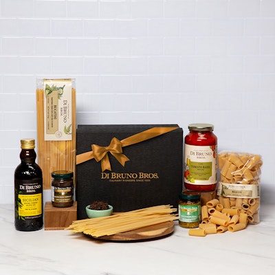 A gourmet pasta gift set featuring premium sauces, oils, and artisan pasta. Perfect for food lovers.