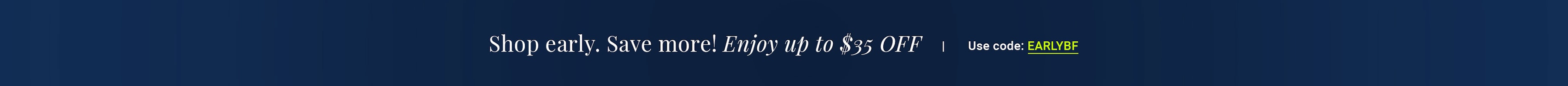 Elegant blue gradient background featuring bold text for promotional offers and discounts.