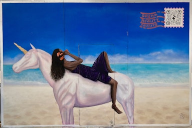 a postcard to brisbane mural