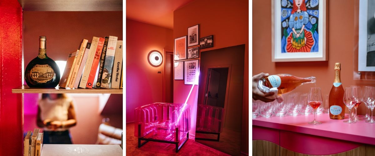 Mateus rose interior decor
