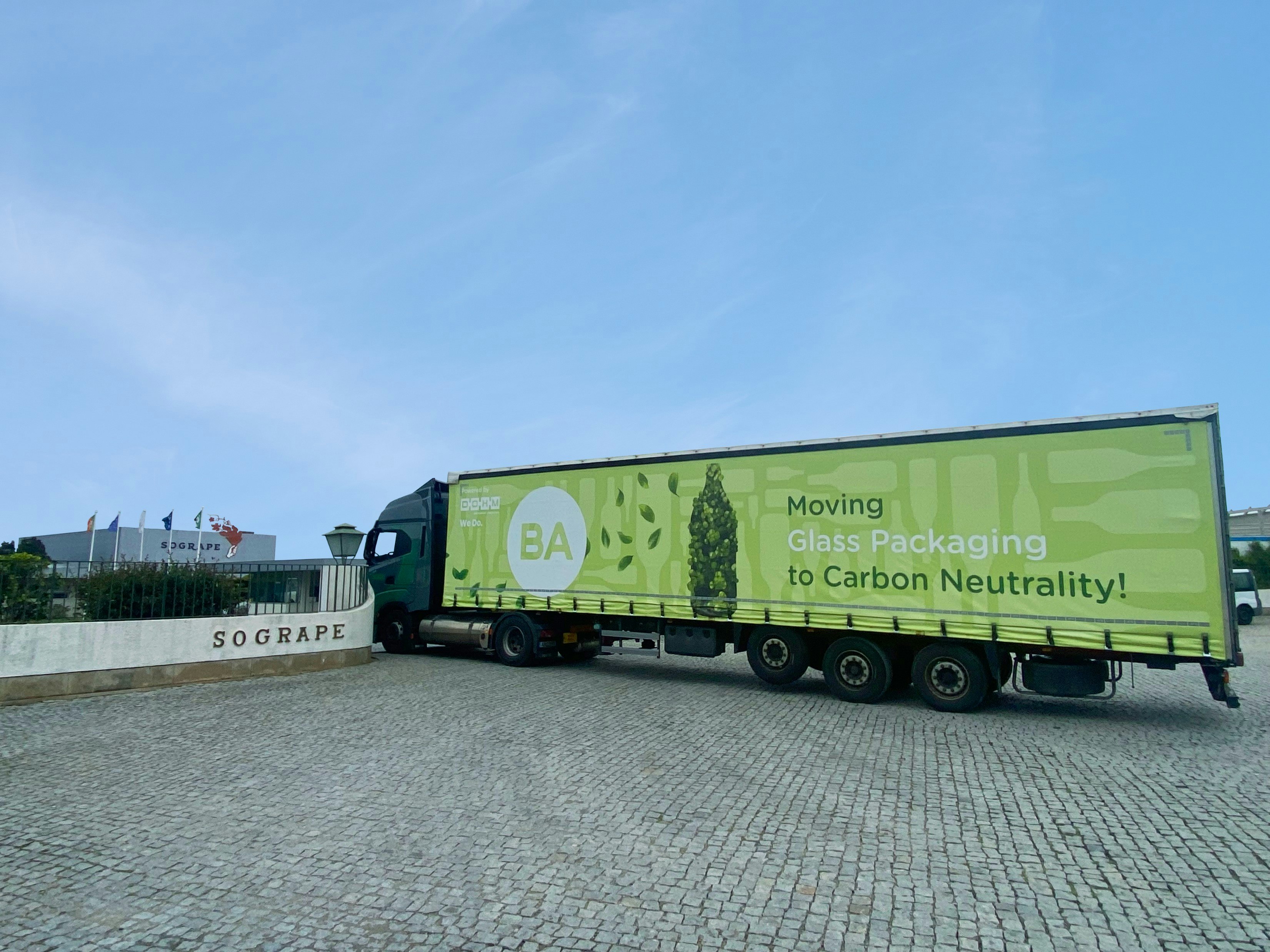 Sustainable transport at Sogrape with bio cng trucks