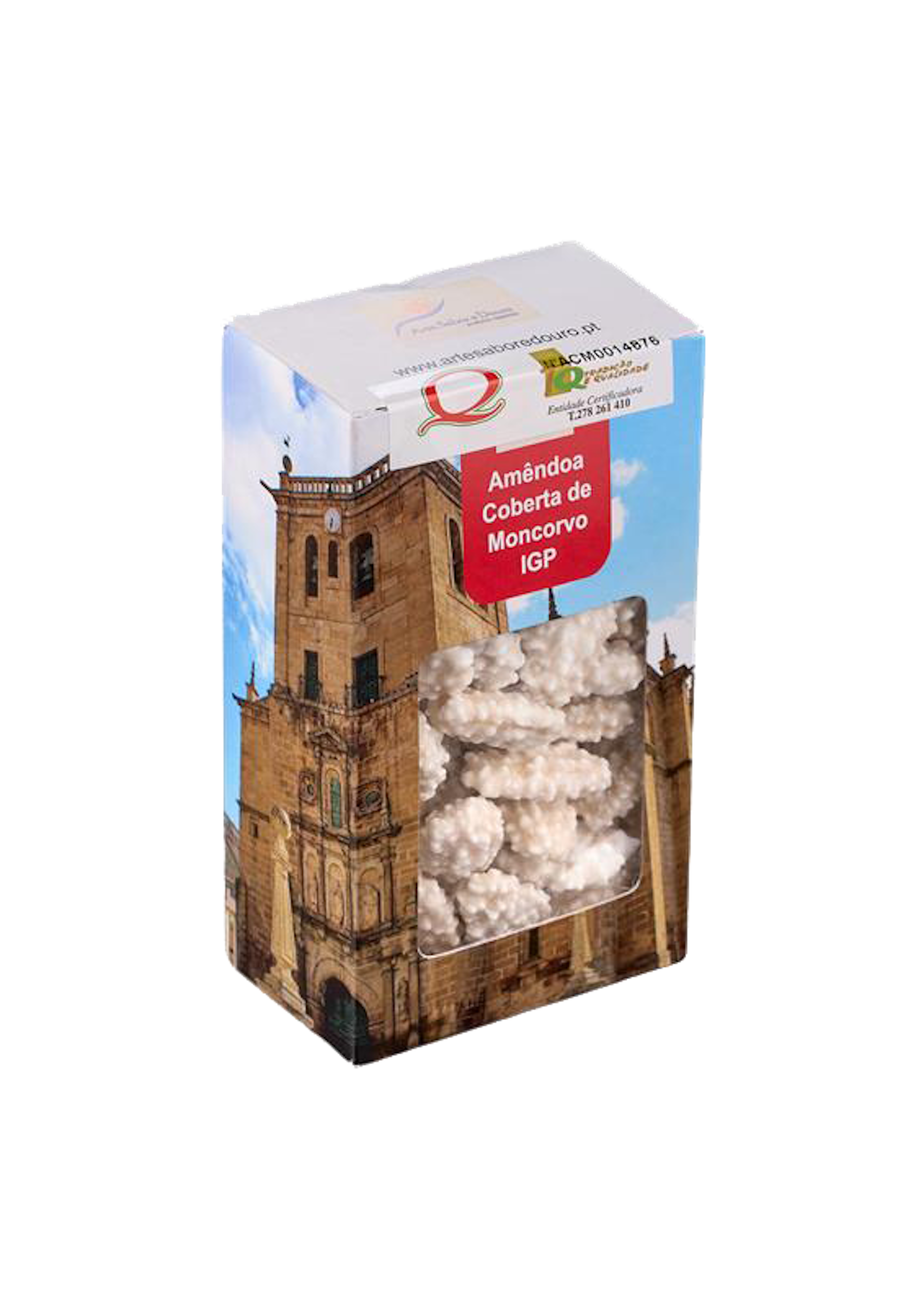 Amêndoa Coberta de Moncorvo IGP em embalagem de cartão de 100g