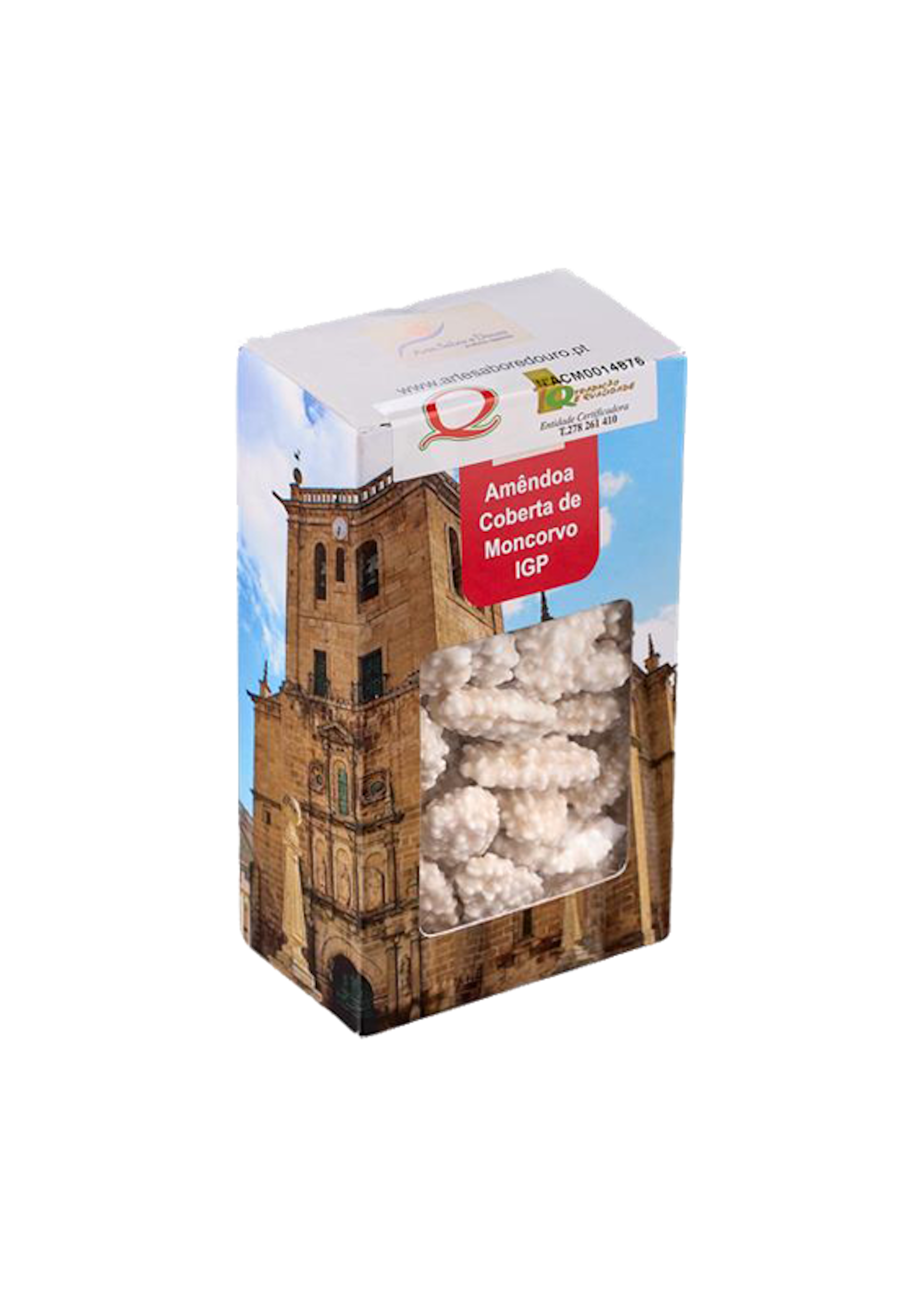 Amêndoa Coberta de Moncorvo IGP em embalagem de cartão de 100g