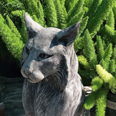 Cat statue