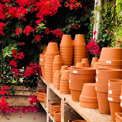 Stacks of pots