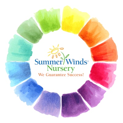 Color Wheel with SummeWinds Nursery logo in the middle