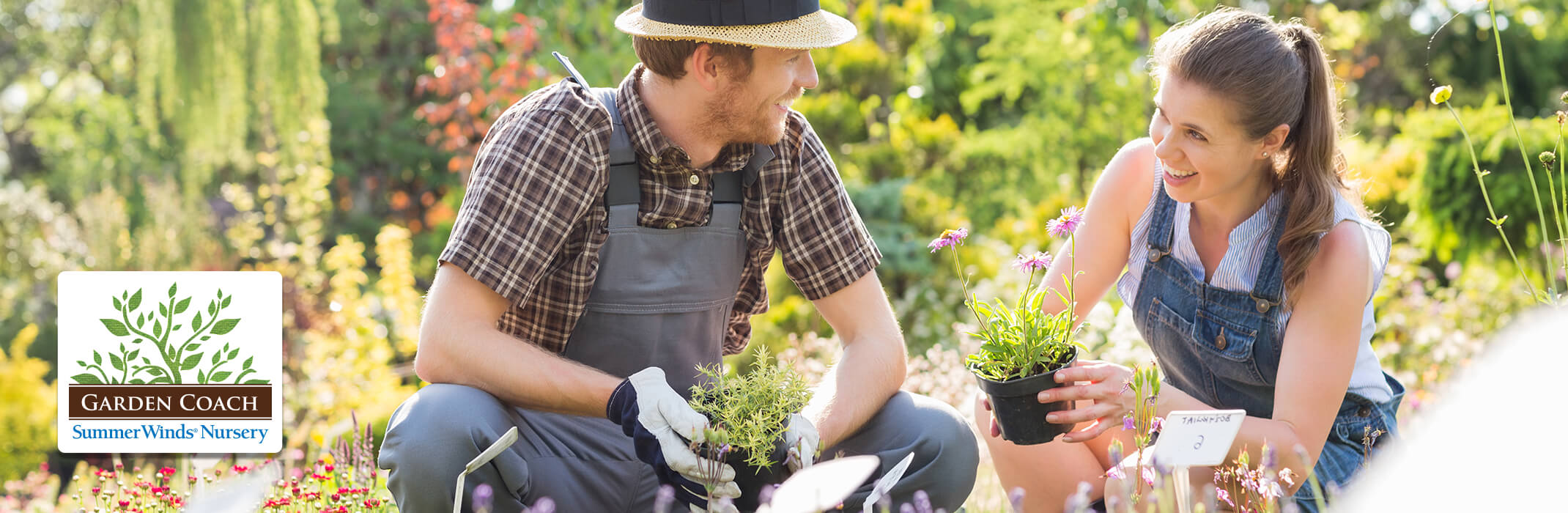 Garden coach with student