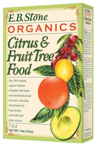 4 lb. box of e.b. stone organics citrus and fruit tree food or fertilizer