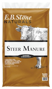 1 cuft bag of eb stone naturals steer manure garden amendment 