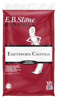 Bag of E.B. Stone Organics Earthworm Castings
