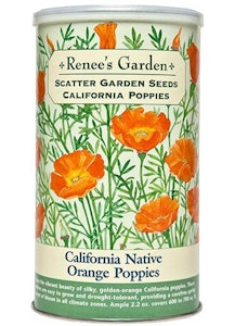 A package of Renee's Garden - Scatter Garden Seeds - California Poppies