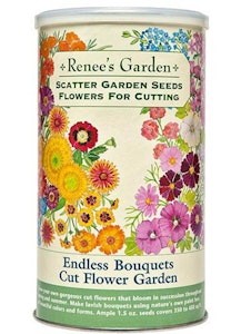 A package of Renee's Garden - Scatter Garden Seeds - Flowers for Cutting