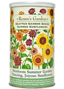 Renee's Garden - Scatter Garden Seeds - Summer Sunflowers A package of Renee's Garden - Scatter Garden Seeds - Summer Sunflowers
