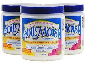 3 jars of soil moist granules